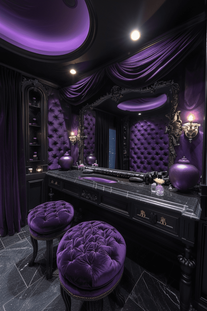 Opulent Obsidian Dressing Area