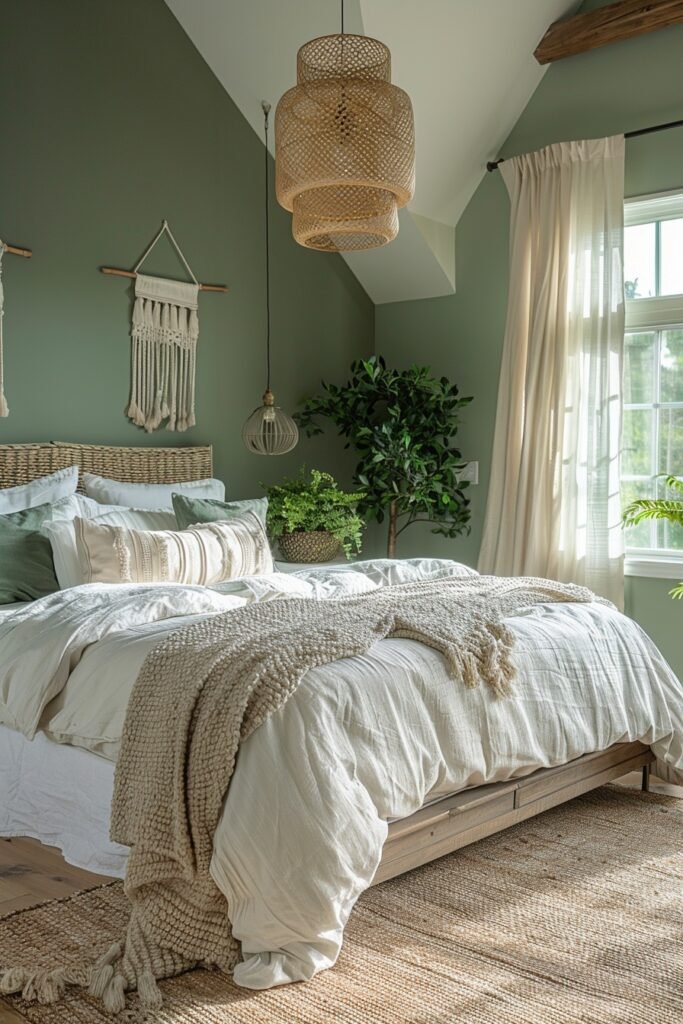 Organic Sage Green Farmhouse Design