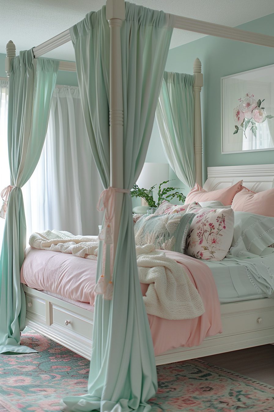 Canopy Bed With Curtains | Learn California