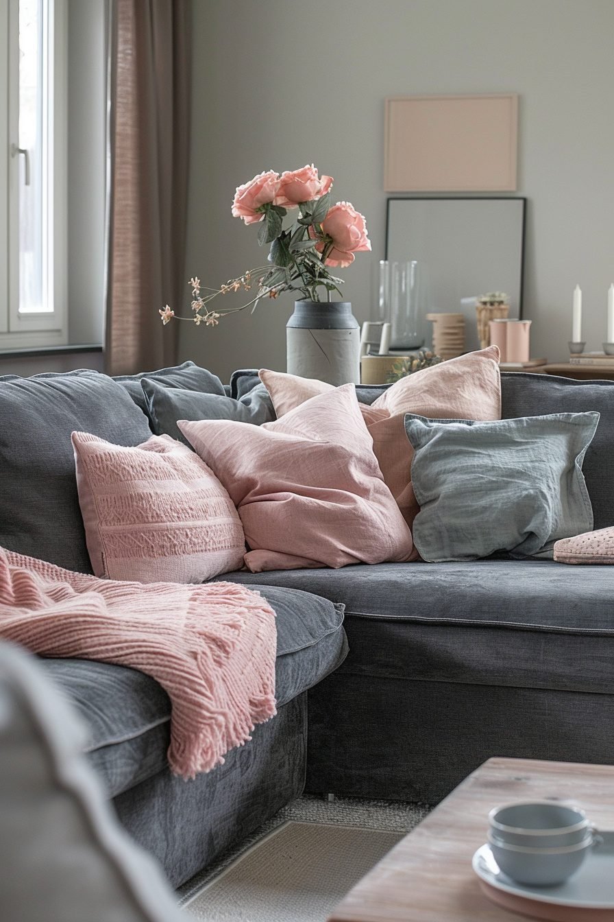 29 Dark Grey Couch Living Room Ideas For A Timeless Aesthetic - Learn ...