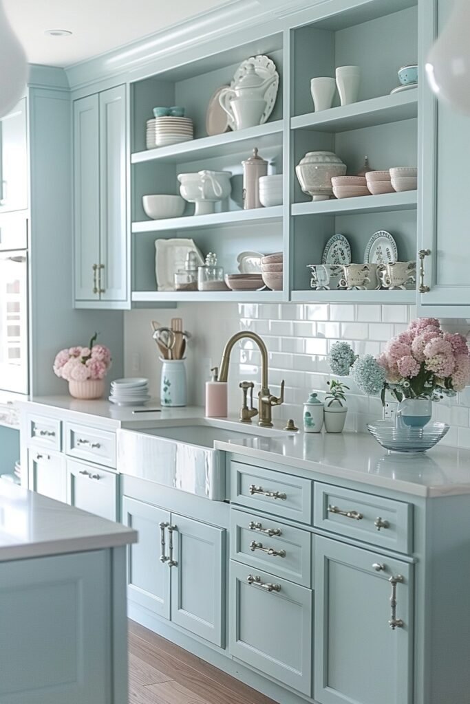 Pastel-Toned Luxurious Kitchens