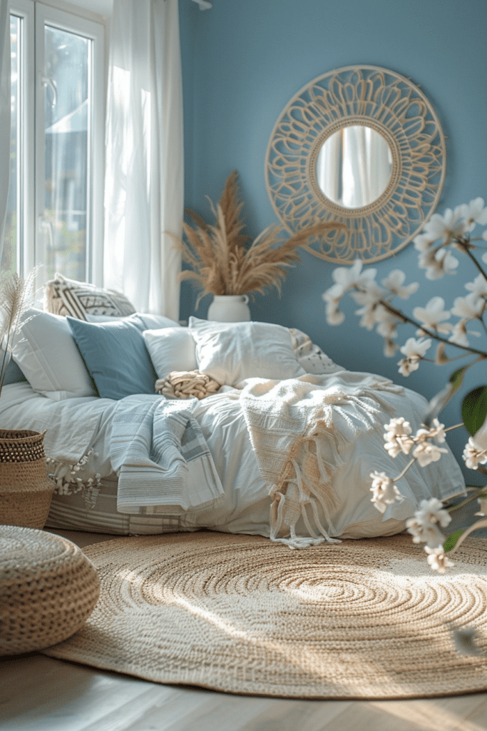 Periwinkle Calm Boho Dorm