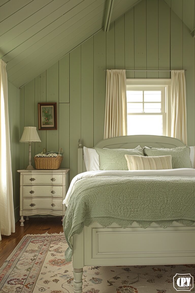 29 Sage Green Farmhouse Bedroom Ideas For A Peaceful Atmosphere - Learn ...