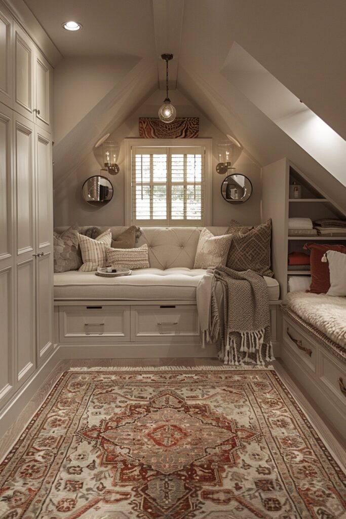 Refined Attic Dressing Room