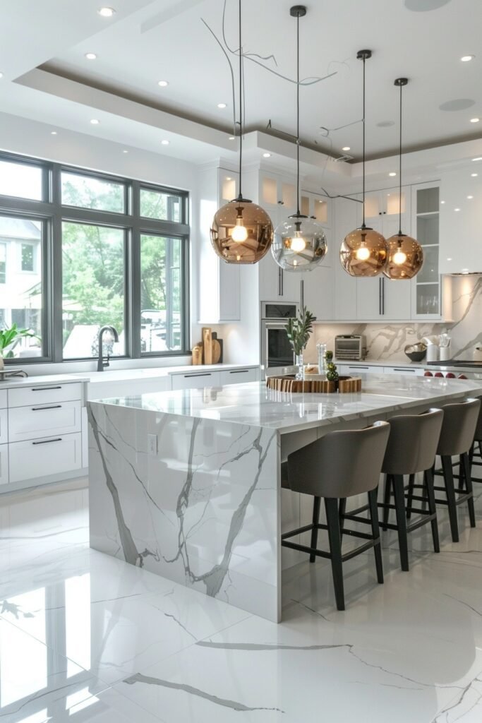 Refined Marble Grandeur Kitchens