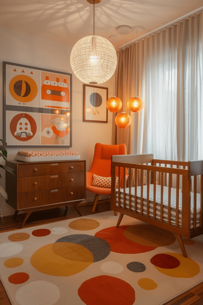 Retro Futurism Space Baby Room