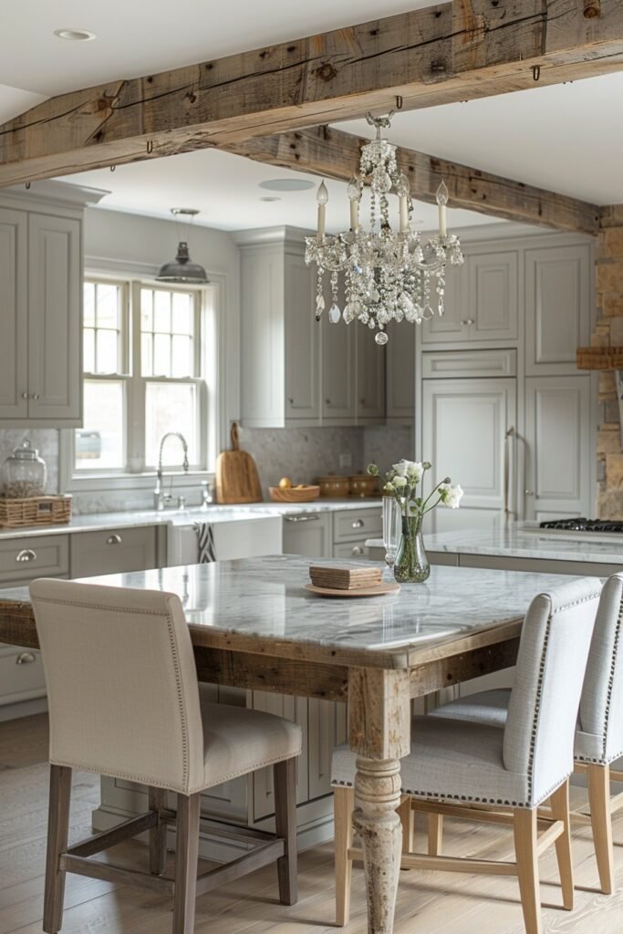 Rustic Glam Farmhouse Kitchens