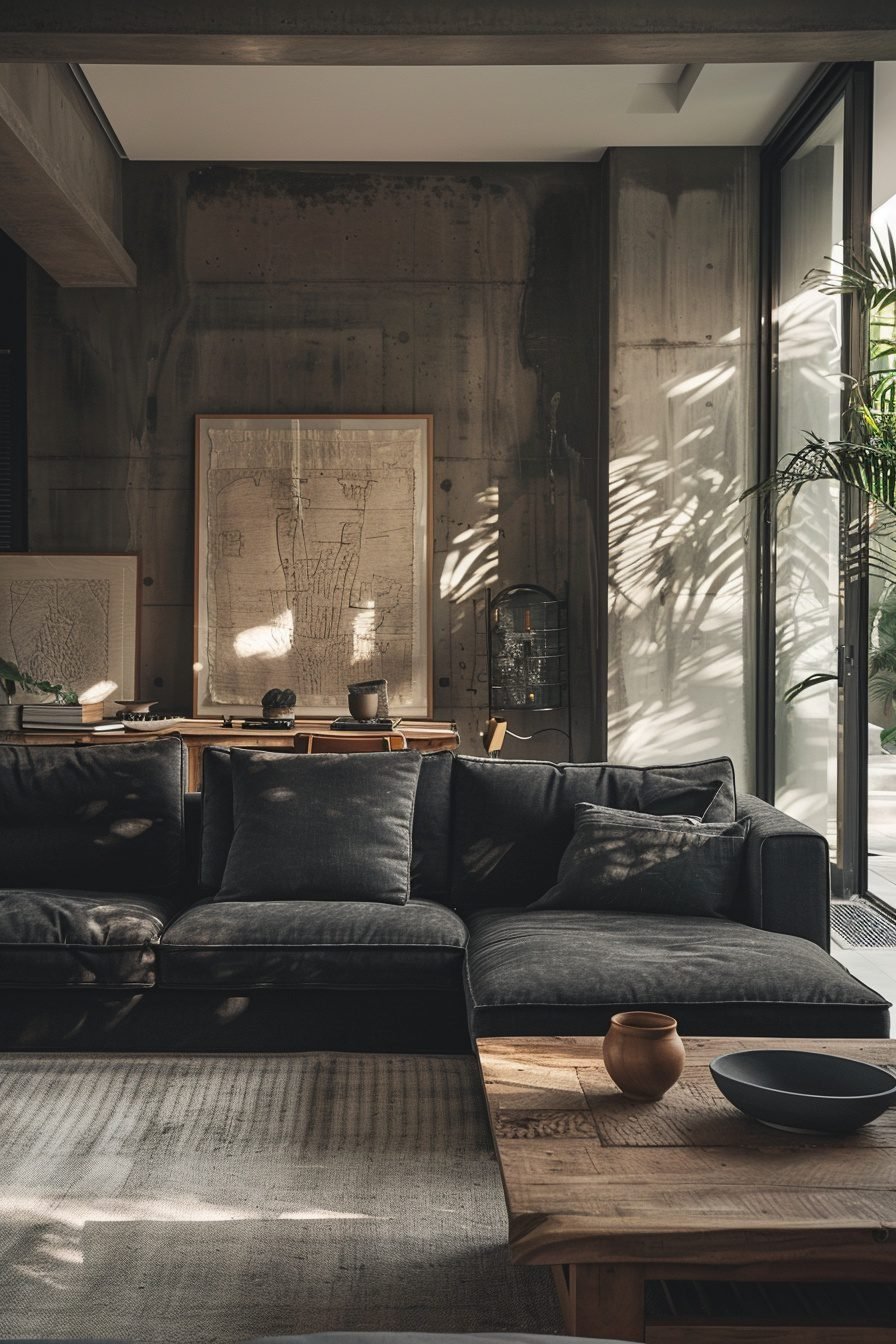 29 Dark Grey Couch Living Room Ideas For A Timeless Aesthetic - Learn ...