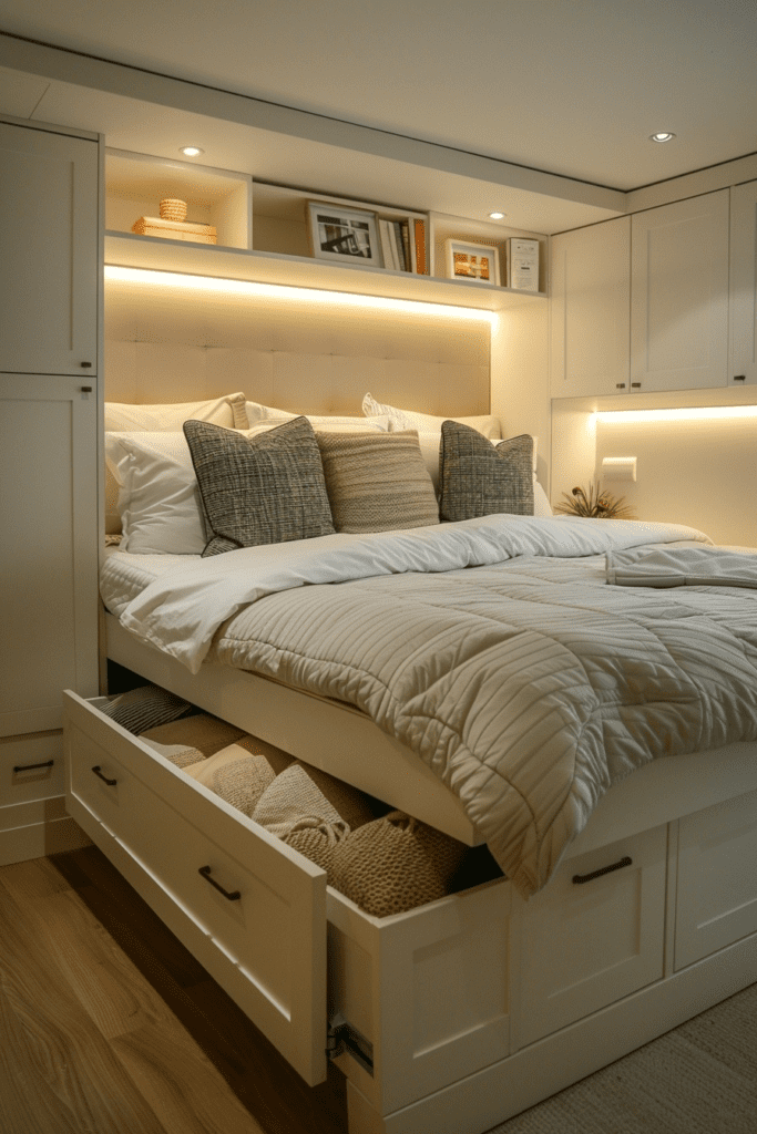 Storage Beds with Concealed Compartments