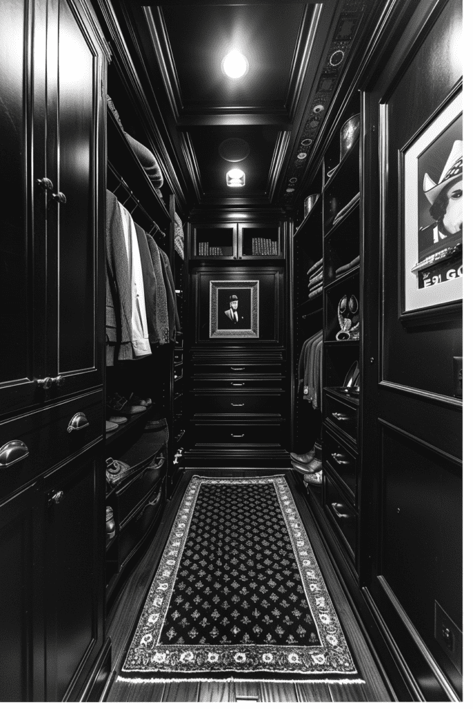 Striking Contrast Closet