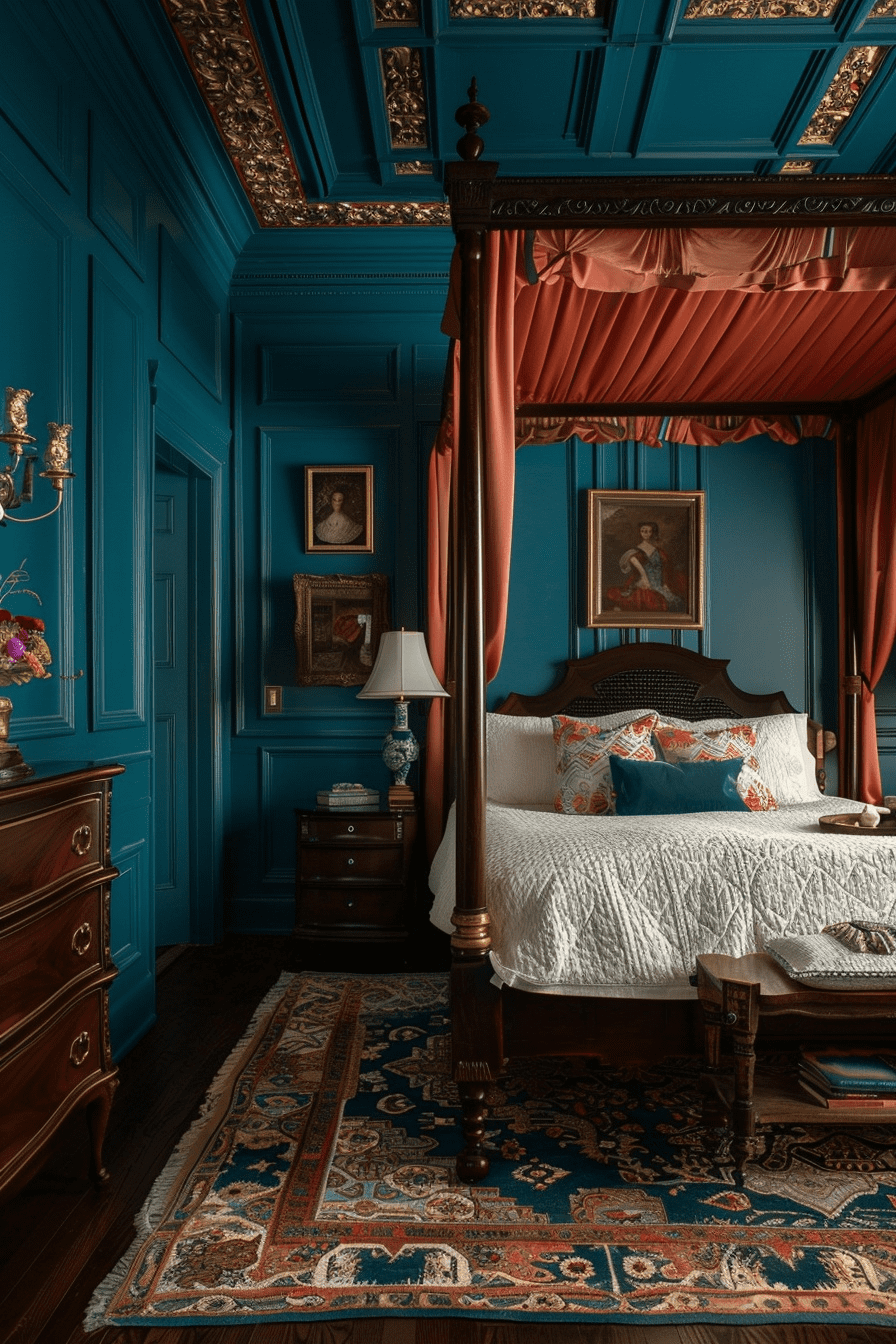 29 Dark Teal Bedroom Ideas - Learn California