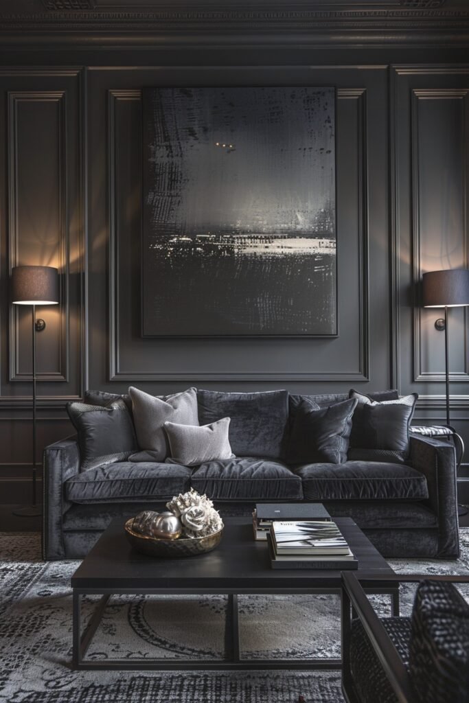 Textured Retreat in Dark Grey