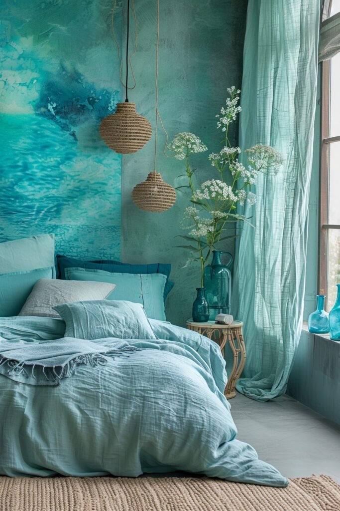 Tranquil Aqua Boho Haven