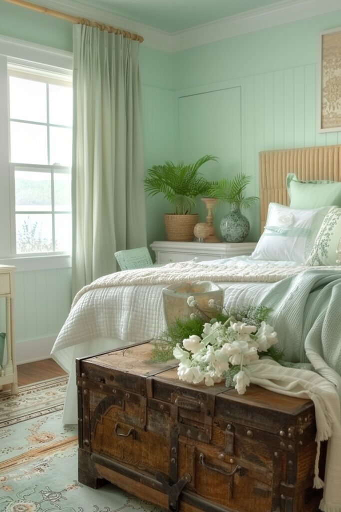 Tranquil Seafoam Bohemian Room