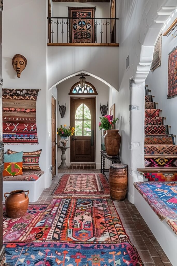 Tribal-Inspired Boho Entrance