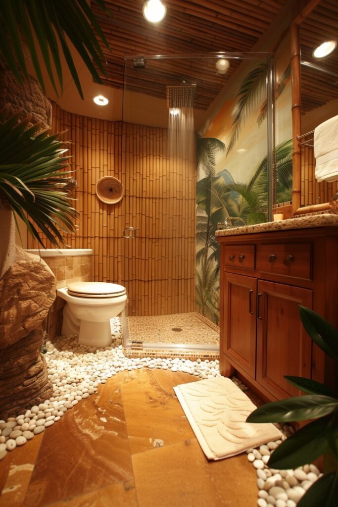 Tropical Retreat Urban Bathroom