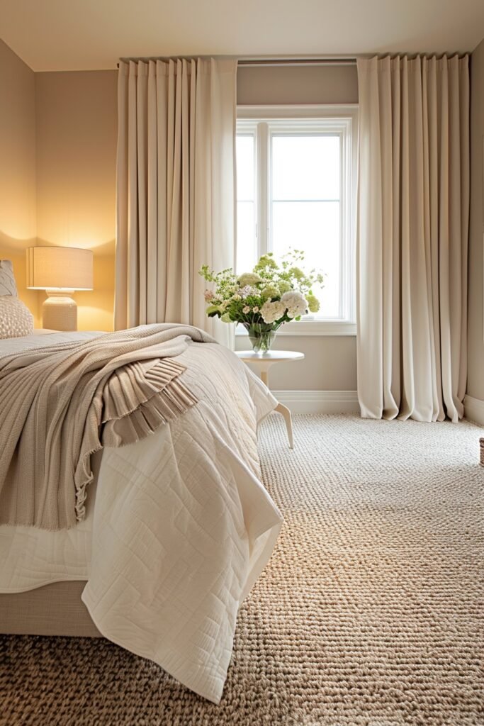 Understated Sophisticated Neutral Bedroom