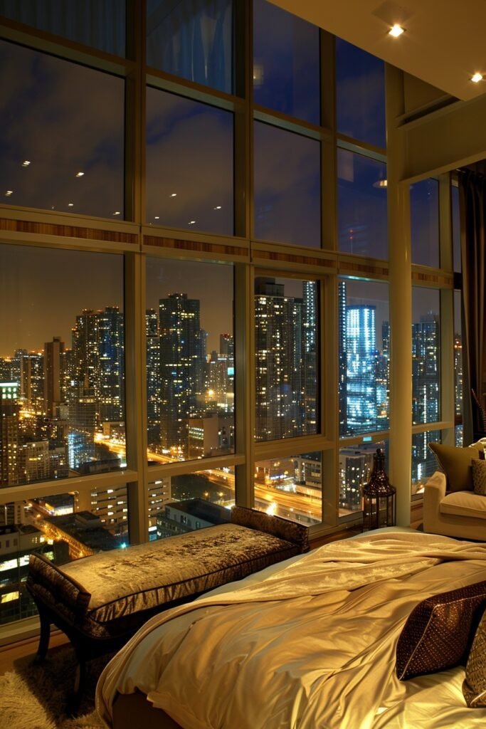 Urban Skyline Focused Bedrooms