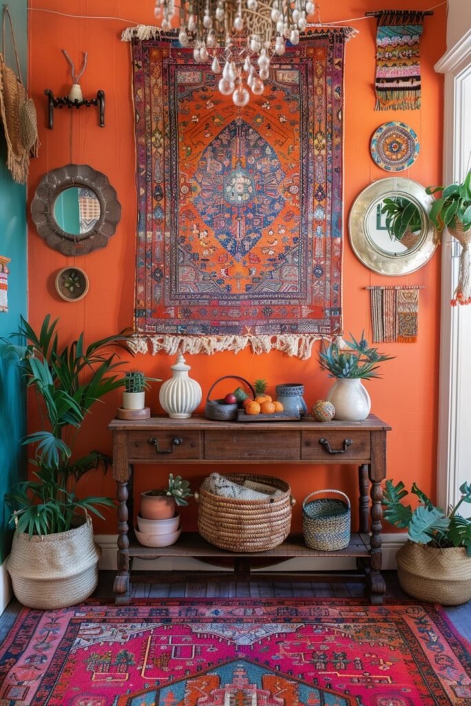 Vibrant Boho Entryway Showcase