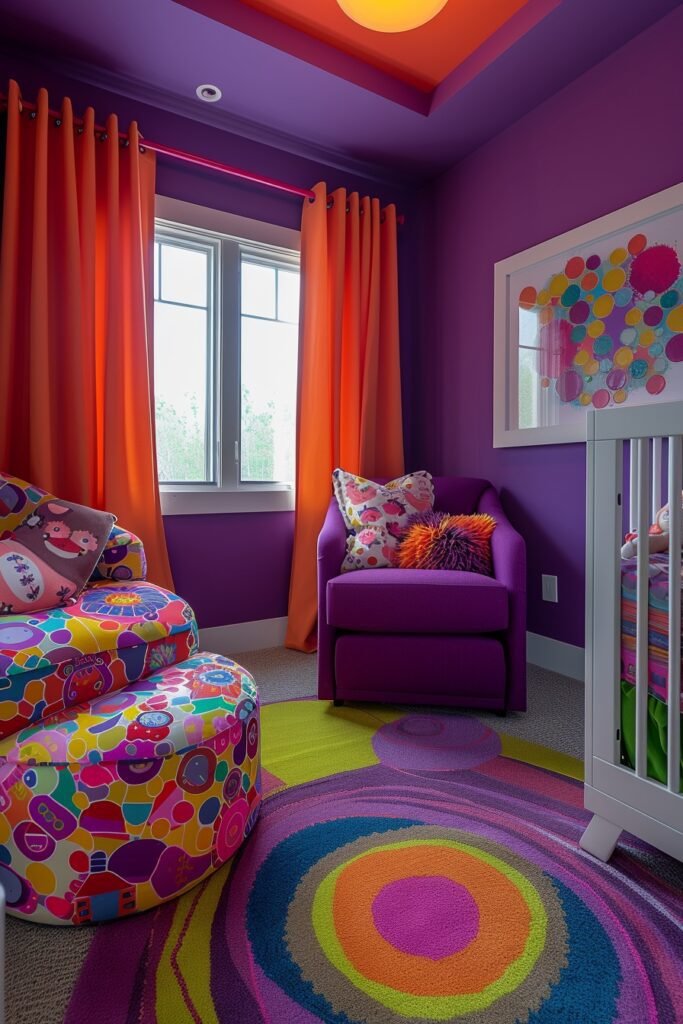 Vivid Color Splash Boho Nursery