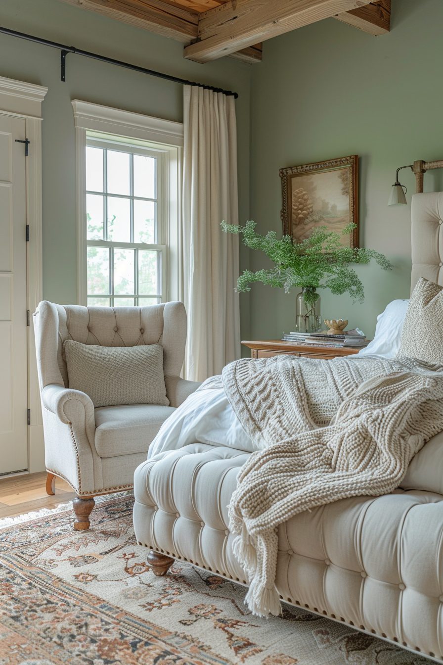 29 Sage Green Farmhouse Bedroom Ideas For A Peaceful Atmosphere - Learn ...