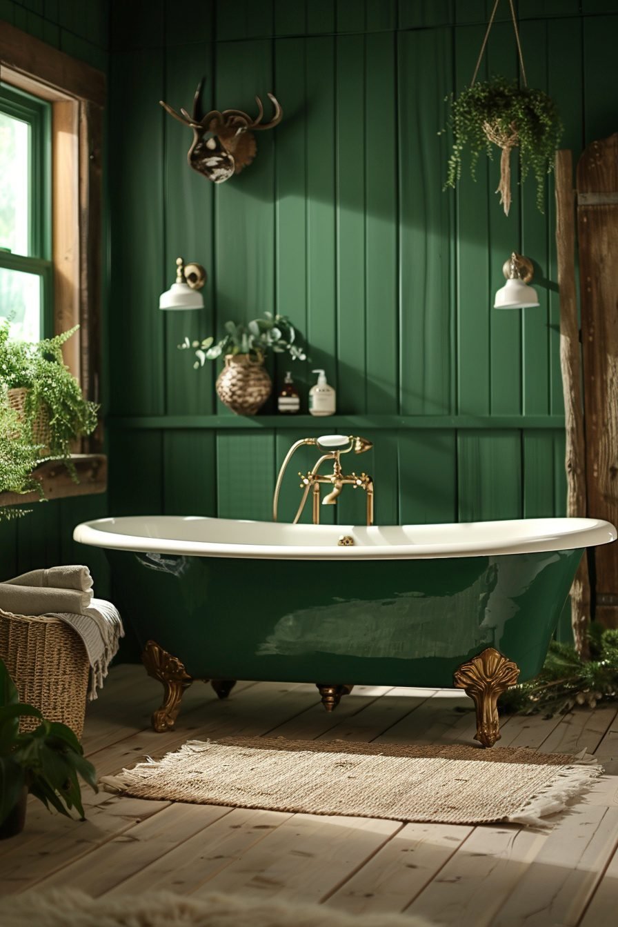29 Green Bathroom Decor Ideas To Transform Your Space With Earthy ...