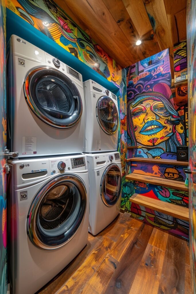 Artistic Laundry Expression