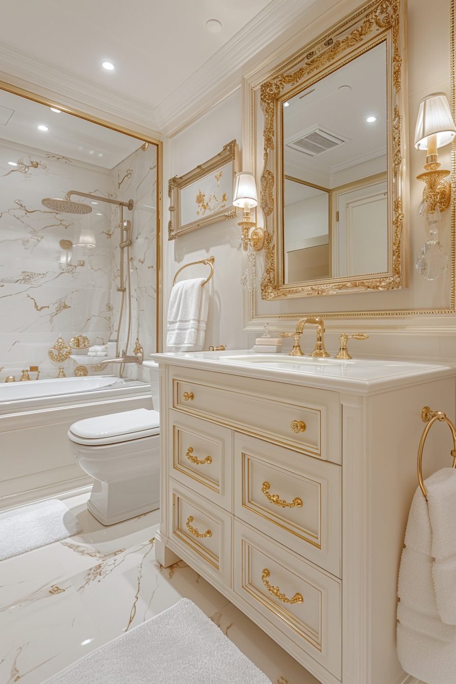 29 Gold Bathroom Decor Ideas For A Modern And Glamorous Upgrade - Learn ...