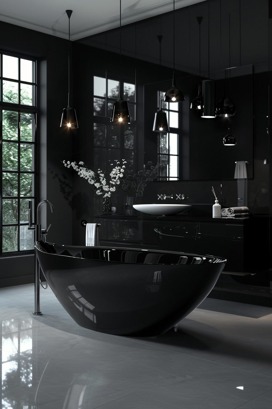 29 Black Bathroom Decor Ideas For A Bold And Stylish Space - Learn ...