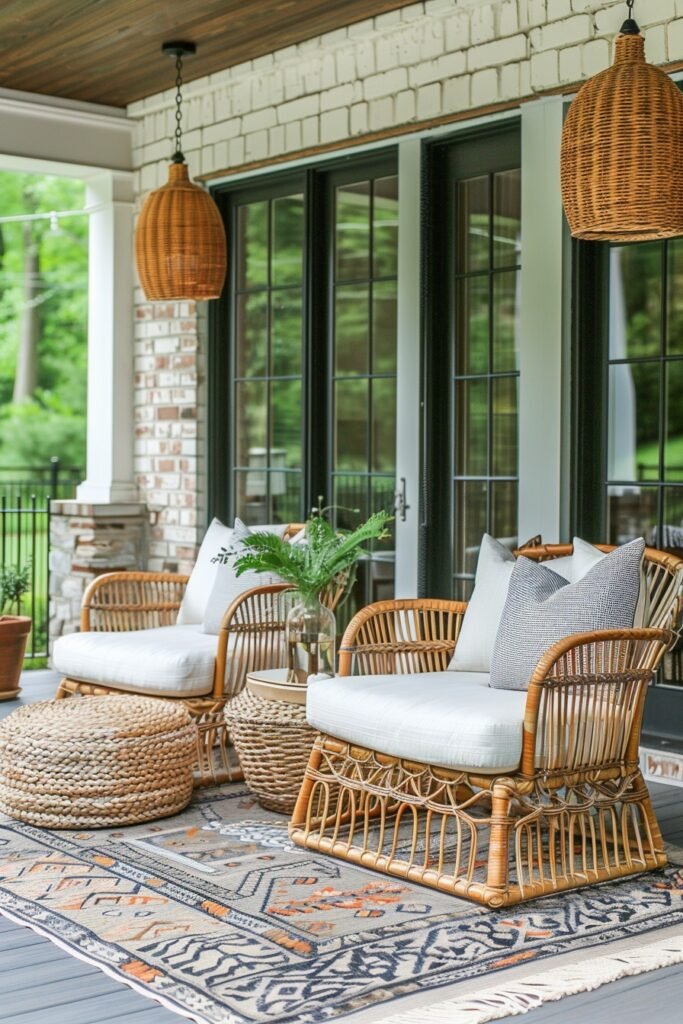 Boho Accents in Scandi Patios