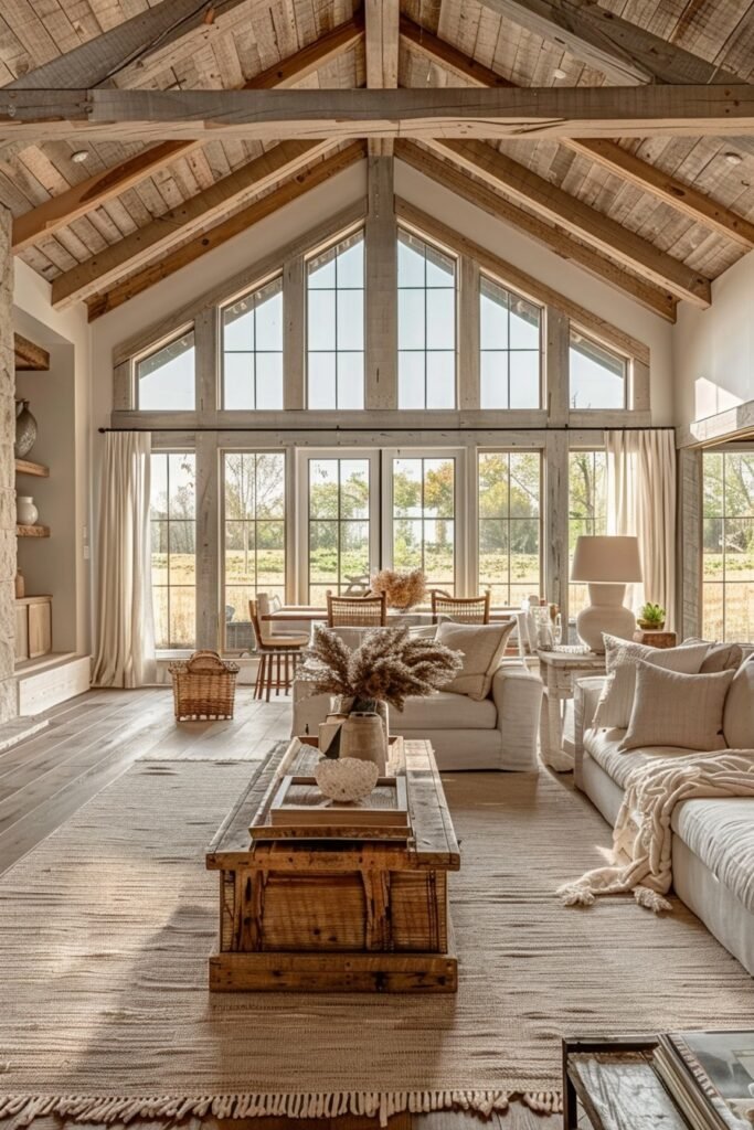 Bright and Airy Barndominium Spaces