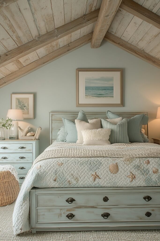 Charming Coastal Cottage Room