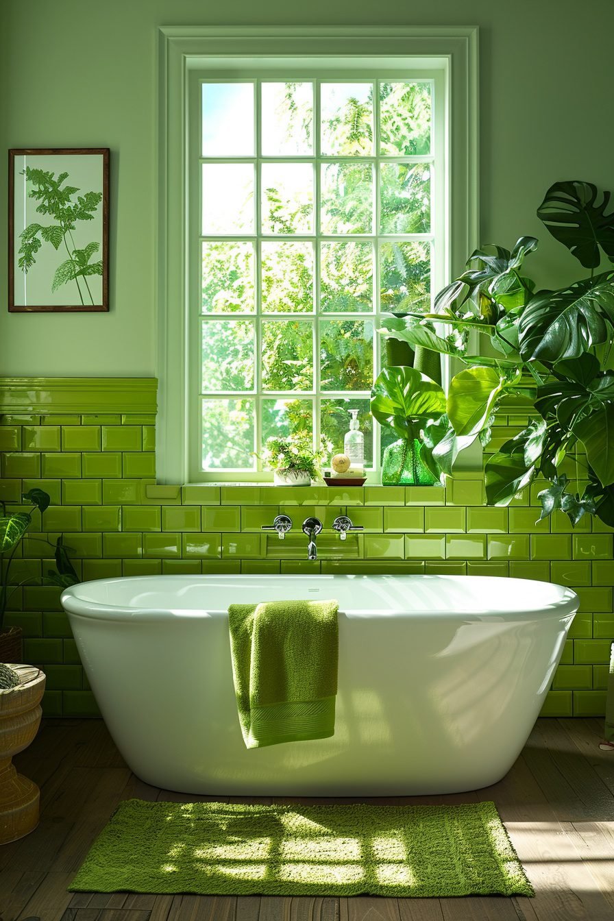 29 Green Bathroom Decor Ideas To Transform Your Space With Earthy ...