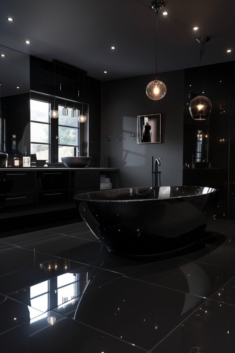 29 Black Bathroom Decor Ideas For A Bold And Stylish Space - Learn ...