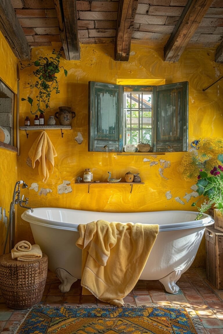 29 Yellow Bathroom Decor Ideas To Add Sunshine To Your Bathroom - Learn California