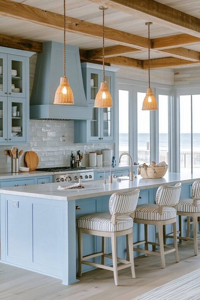 Coastal Rustic Cooking Space