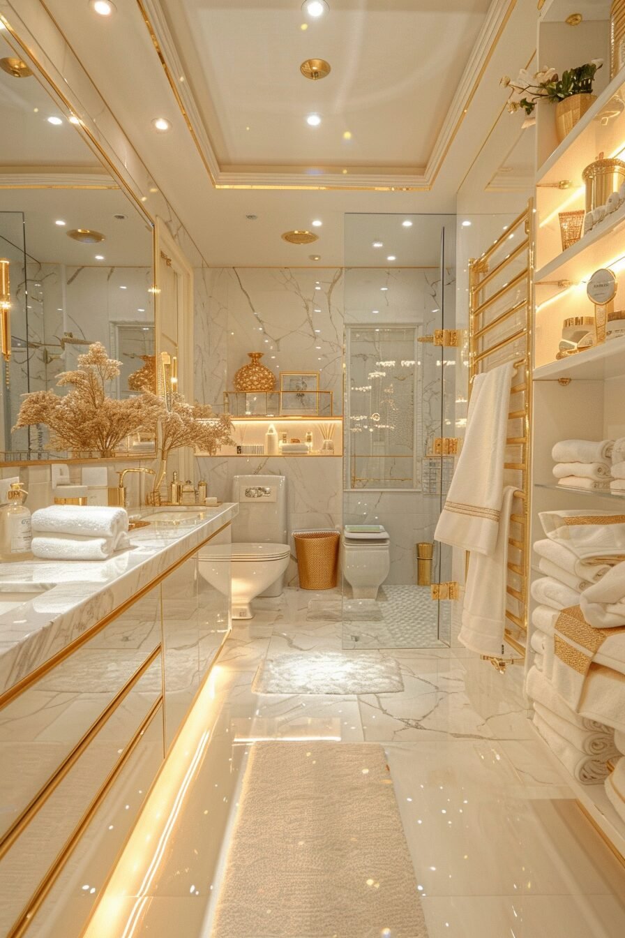 29 Gold Bathroom Decor Ideas For A Modern And Glamorous Upgrade Learn