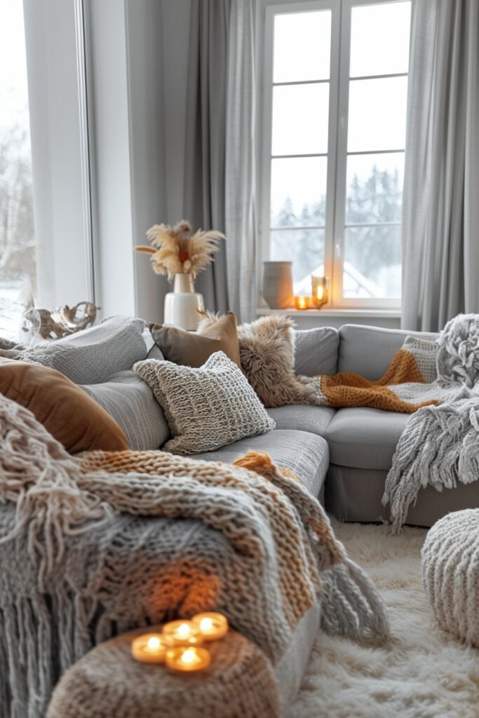 Cozy Grey Throws