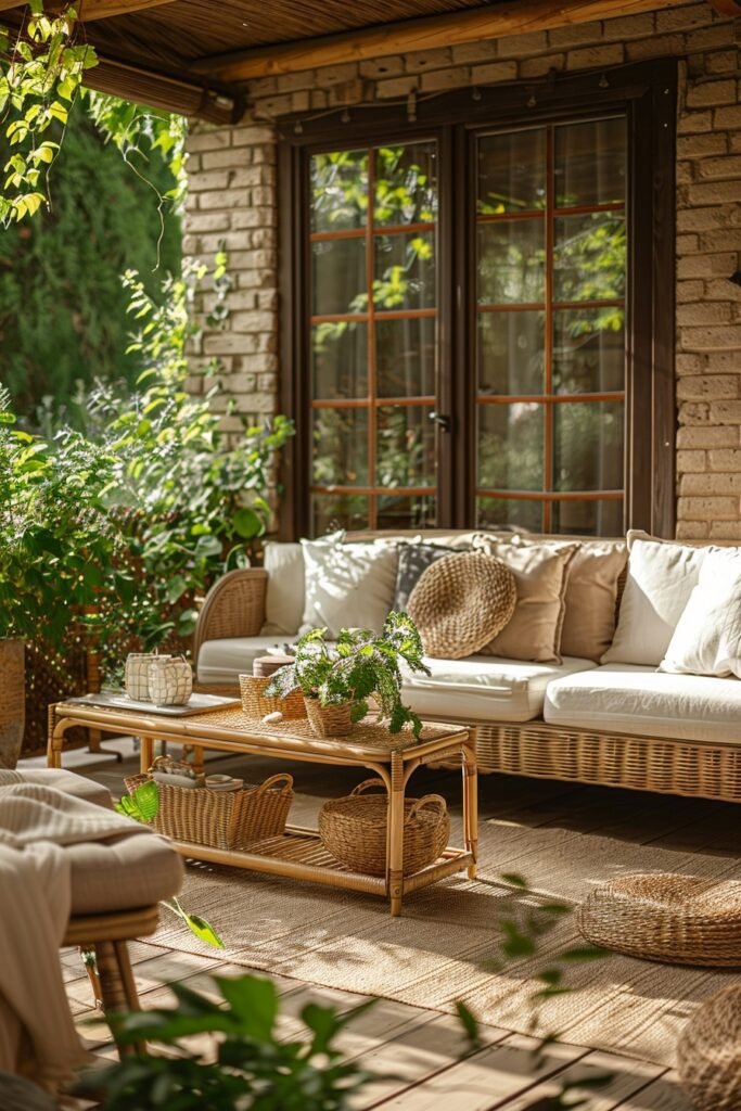 Earthy Scandi Boho Patio Tones