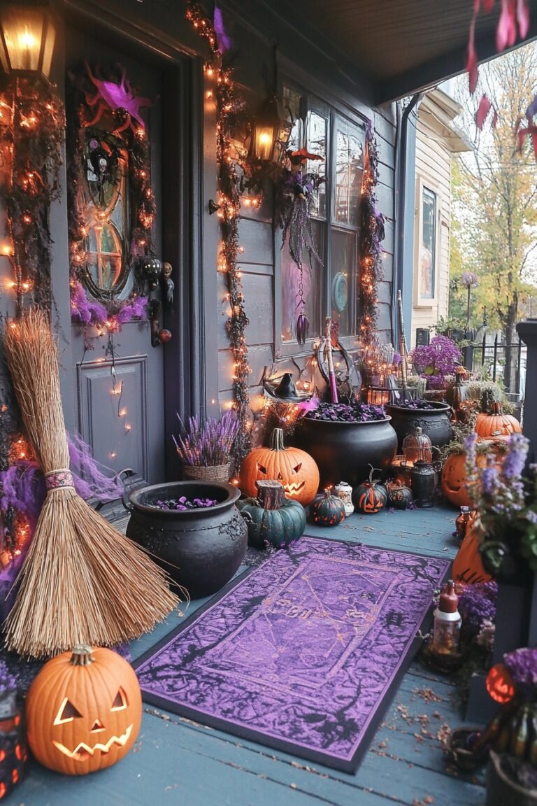29 Halloween Decor Front Porch Ideas To Scare And Delight Trick-or ...