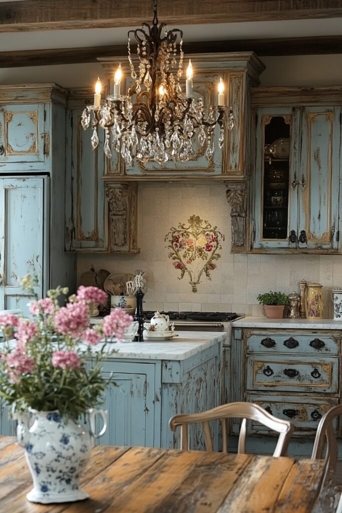 French Provincial Rustic Kitchen