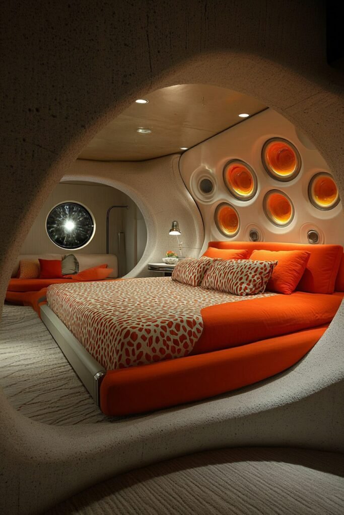 Futuristic Retro Bedroom