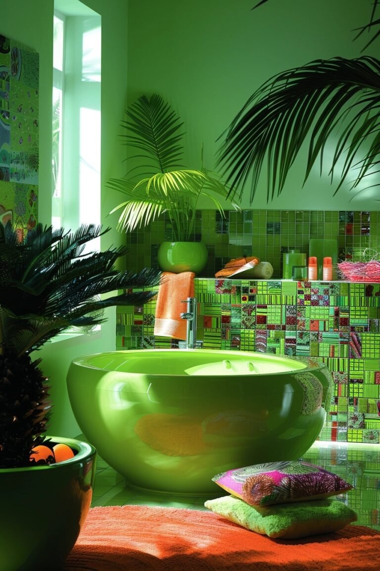 29 Green Bathroom Decor Ideas To Transform Your Space With Earthy