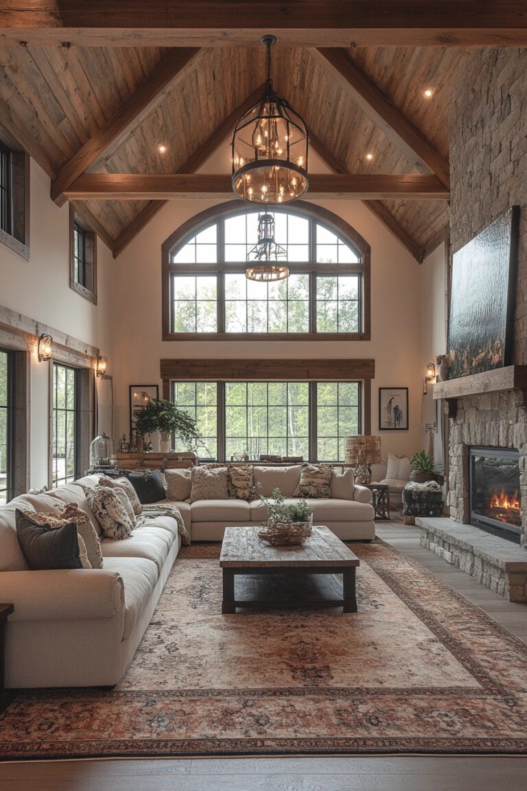 Snapshot of High Ceiling Country Apartment Interior Design Trend