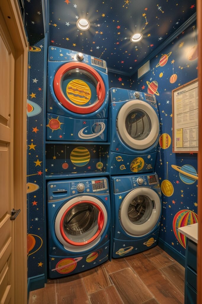 Kid-Friendly Space-Themed Laundry