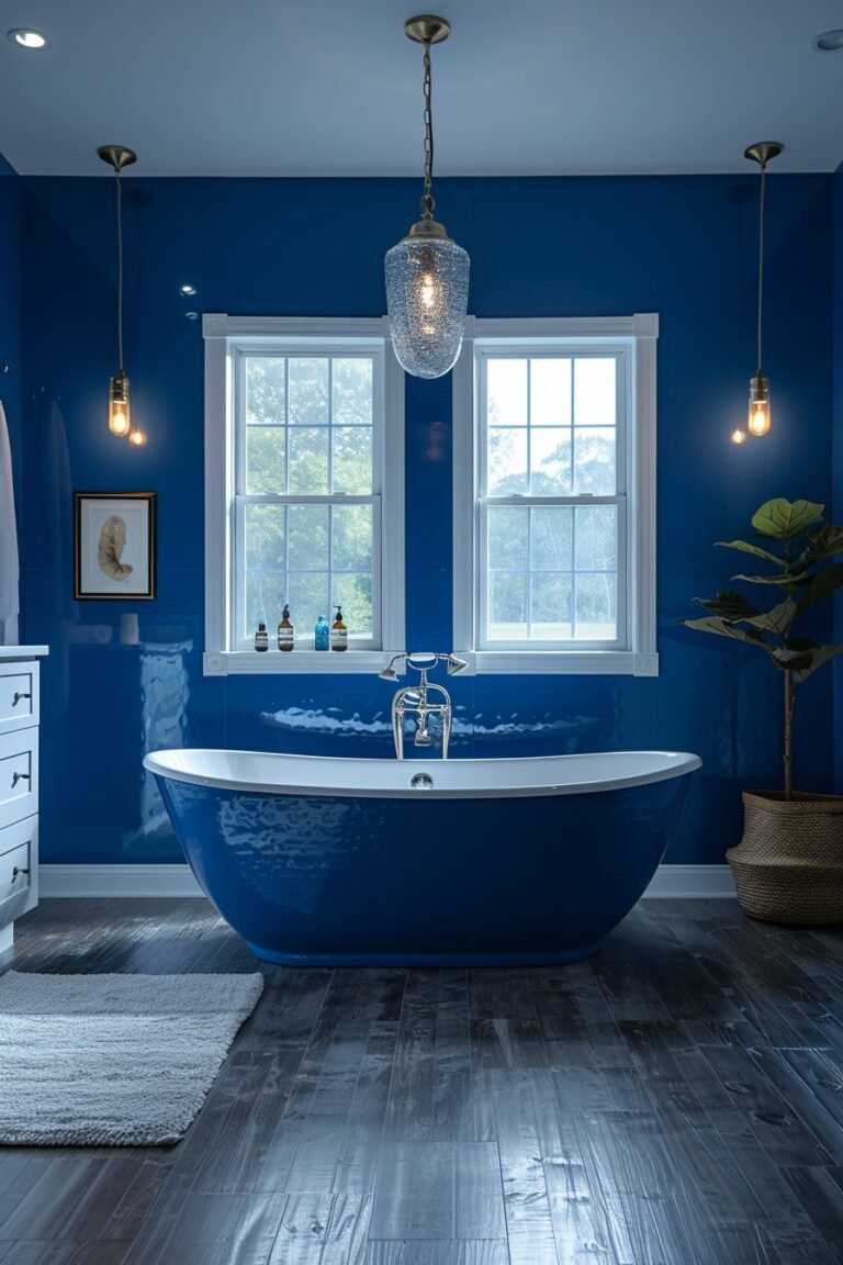 29 Blue Bathroom Decor Ideas For A Vibrant Yet Peaceful Ambiance ...