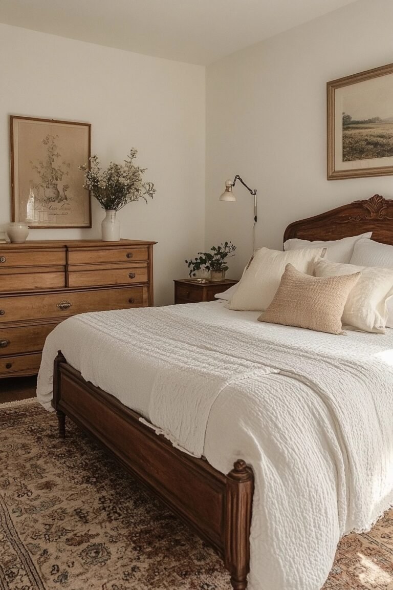 29 Modern Vintage Bedroom Ideas To Create A Beautiful Fusion Of Eras ...