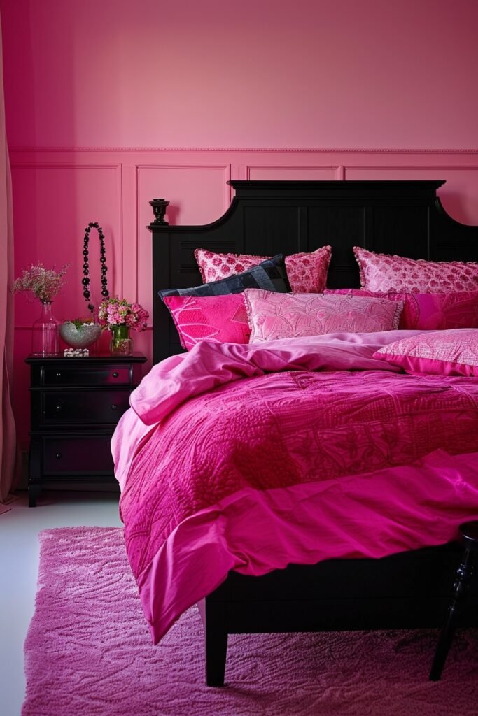 Modern Pink and Black Elegance