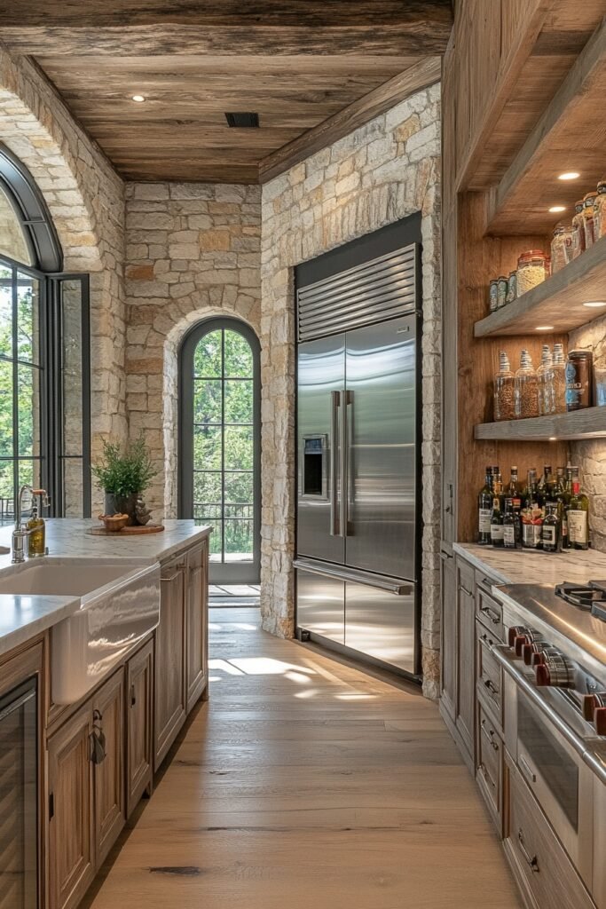 Modern Rustic Culinary Space