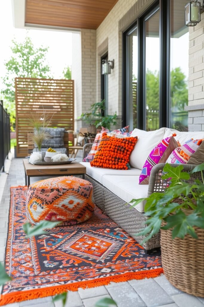 Modern Scandi Boho Patio Decor